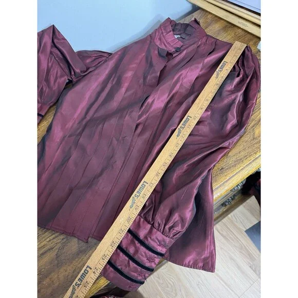 Vintage 1980s Gay Boyer 2-Pc Skirt Blouse Dress (Frontier 1800's Style) Festival